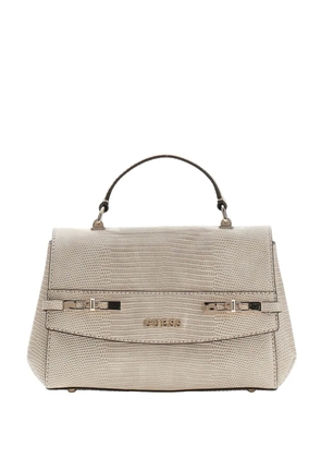 GUESS USA Melinda lizard-effect tote bag - Neutrals