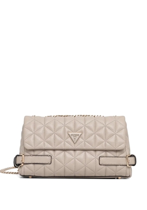 GUESS USA quilted chain tote bag - Neutrals