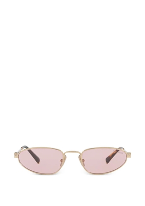 Miu Miu Eyewear oval-frame sunglasses - Gold
