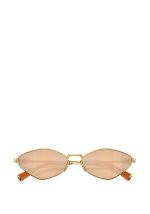 Miu Miu Eyewear geometric-frame sunglasses - Gold