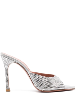 Amina Muaddi 105mm Alexa sandals - Silver