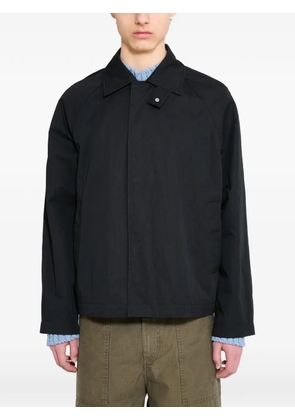 Sunflower raglan-sleeve coat - Black