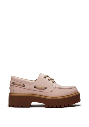 Timberland Stone Street patent leather boat loafers - Pink