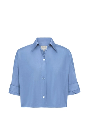 TWP cropped button-up shirt - Blue