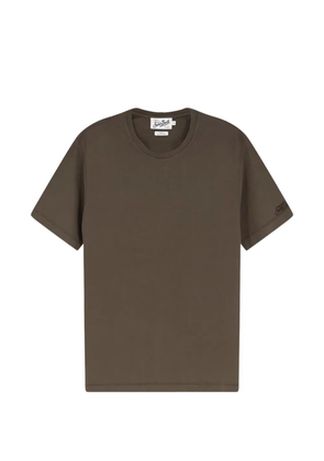 MC2 Saint Barth logo-embroidered cotton-crepe t-shirt - Brown