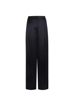 Peserico satin tailored wide-leg trousers - Blue