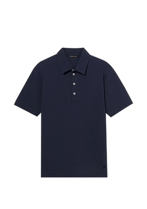 Brooks Brothers washed cotton-pique polo shirt - Blue