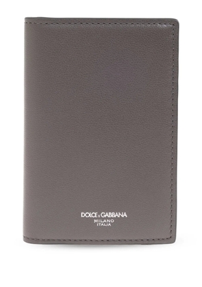 Dolce & Gabbana leather card holder - Grey