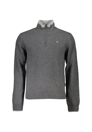 Napapijri quarter-zip mock-neck sweater - Grey