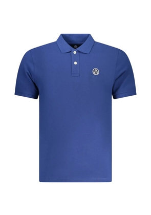 North Sails logo-patch polo shirt - Blue