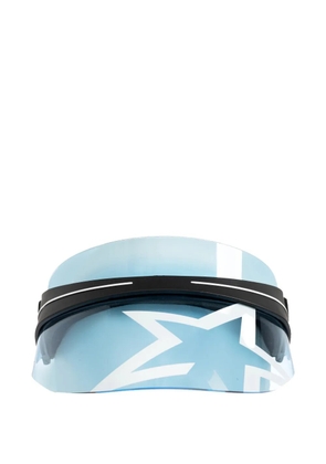 Perfect Moment star-motif transparent visor - Blue