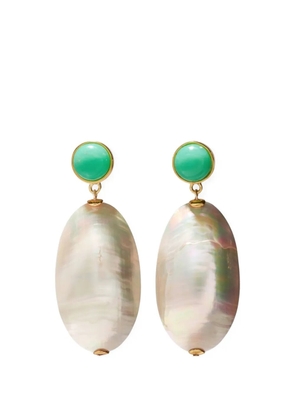 Lizzie Fortunato Campana mother-of-pearl earrings - Gold