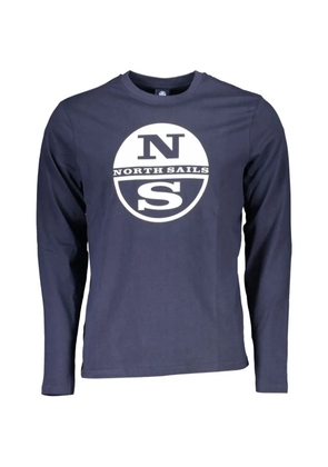 North Sails logo-print long-sleeve T-shirt - Blue