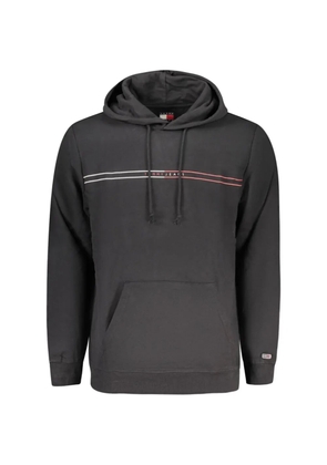 Tommy Jeans logo-print drawstring hoodie - Black