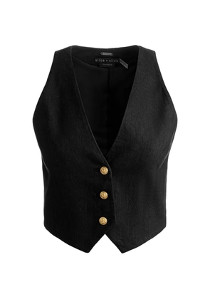 alice + olivia Donna button-fastening waistcoat - Black
