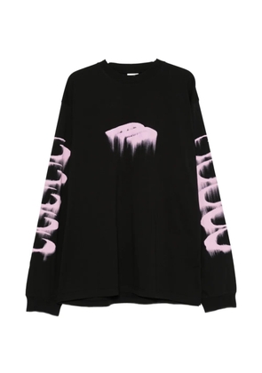 Balenciaga graphic-print long-sleeve T-shirt - Black