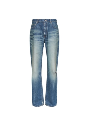 MM6 Maison Margiela distressed trousers - Blue