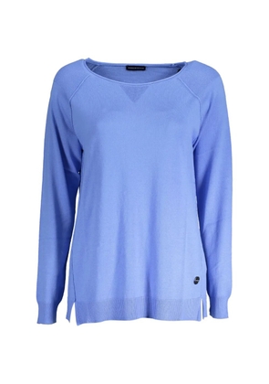 North Sails raglan-sleeve side-slit sweater - Blue