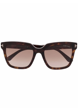 TOM FORD Eyewear tortoiseshell-frame sunglasses - Brown