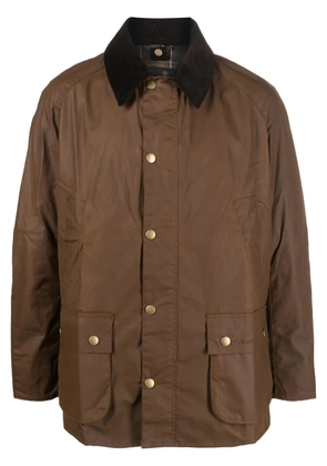 Barbour Ashby press-stud wax jacket - Brown
