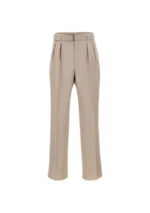 Tagliatore belted pleated-front trousers - Neutrals