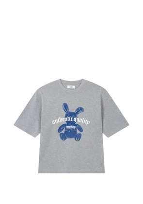 TOMBOY bear-print T-shirt - Grey