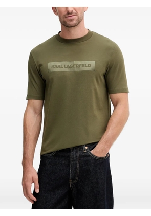 Karl Lagerfeld logo-patch t-shirt - Green