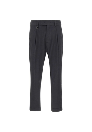 Paolo Pecora pleated turned-up trousers - Grey