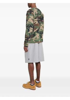 Stüssy pinstripe beach shorts - Grey