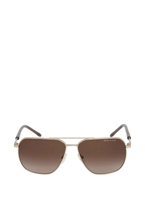 Armani Exchange pilot-frame sunglasses - Gold