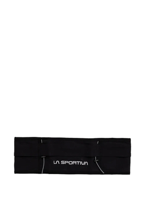 La Sportiva logo-print elasticated belt bag - Black