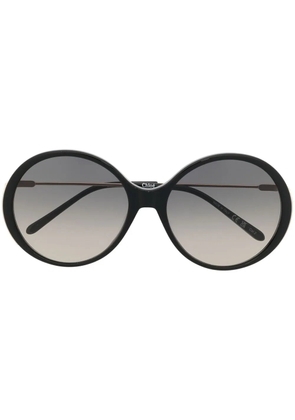 Chloé Eyewear gradient-lenses round-frame sunglasses - Black