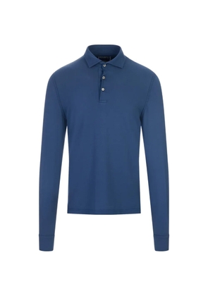 Fedeli long-sleeve polo shirt - Blue