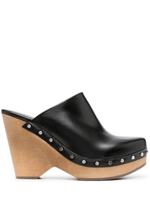ISABEL MARANT 115mm Tsuko leather clogs - Black