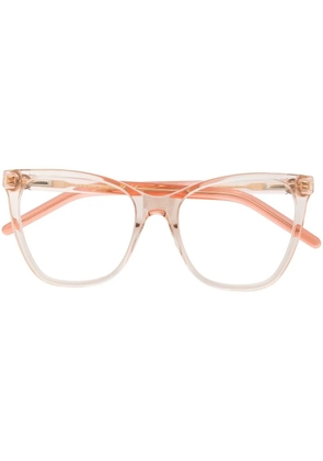 Marc Jacobs Eyewear logo square-frame glasses - Neutrals