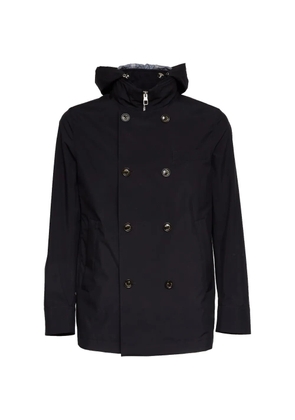 Montecore double-breasted hooded coat - Black