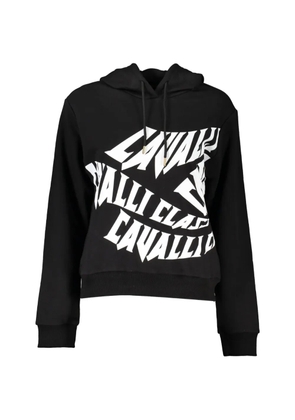 Cavalli Class logo-print hoodie - Black