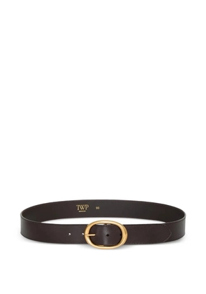 TWP Dakota oval-buckle belt - Brown