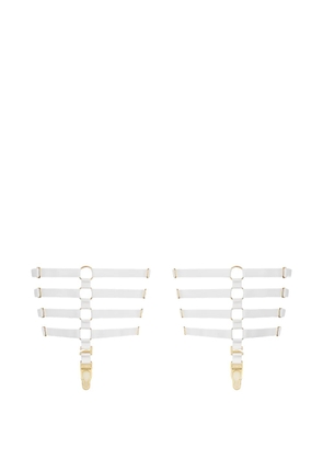 Maison Close multi-strap garters - White
