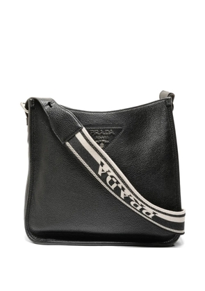 Prada Pre-Owned 2010-2020s logo-plaque shoulder bag - Black