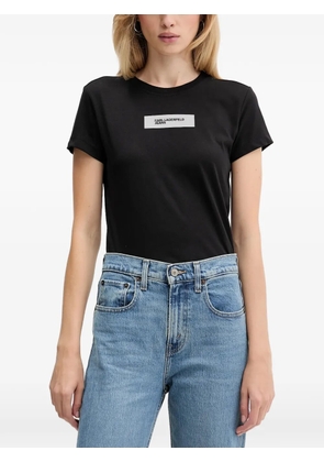 Karl Lagerfeld Jeans logo-patch T-shirt - Black