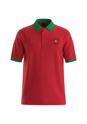 BOSS patch short-sleeve polo shirt - Red