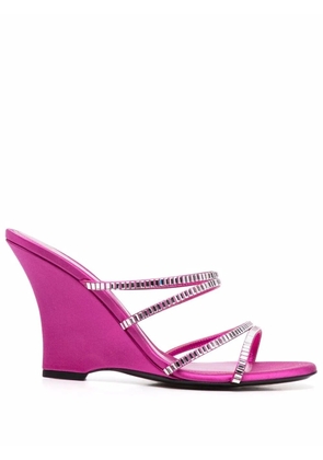 Alevì crystal-embellished open toe sandals - Pink