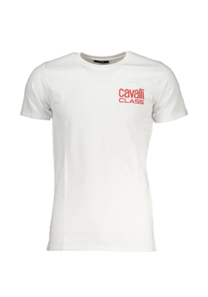 Cavalli Class logo-print T-shirt - White