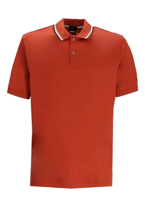 BOSS Penrose contrasting-collar polo shirt - Orange