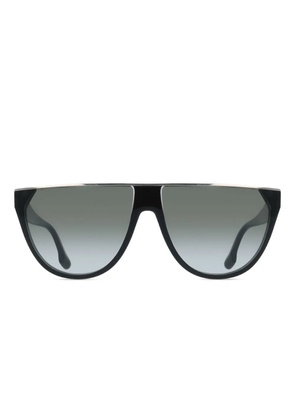 Victoria Beckham Eyewear shield logo sunglasses - Black