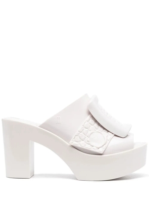 Viktor & Rolf 90mm buckle-detail sandals - White