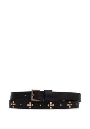 AllSaints stud-embellished leather belt - Black