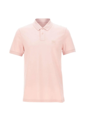 BOSS Passenger logo-patch polo shirt - Pink