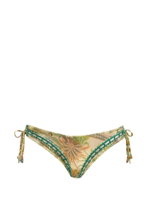 Del Maar paisley tie bikini - White